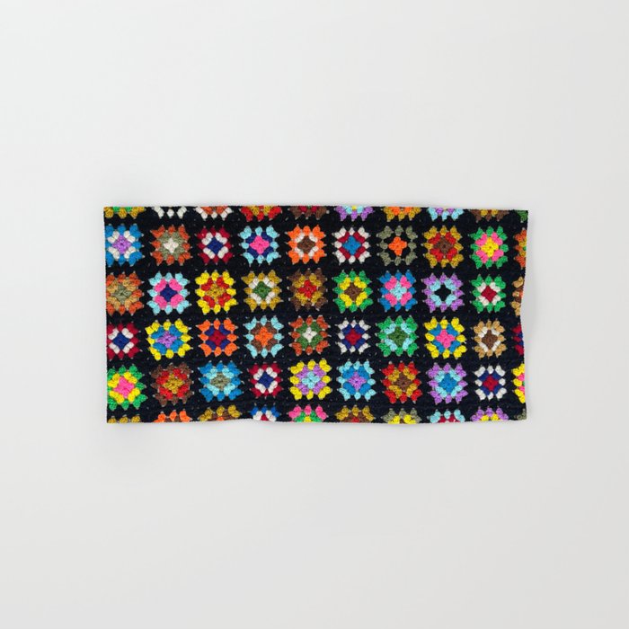 Crochet Granny Squares // Bright Hand & Bath Towel