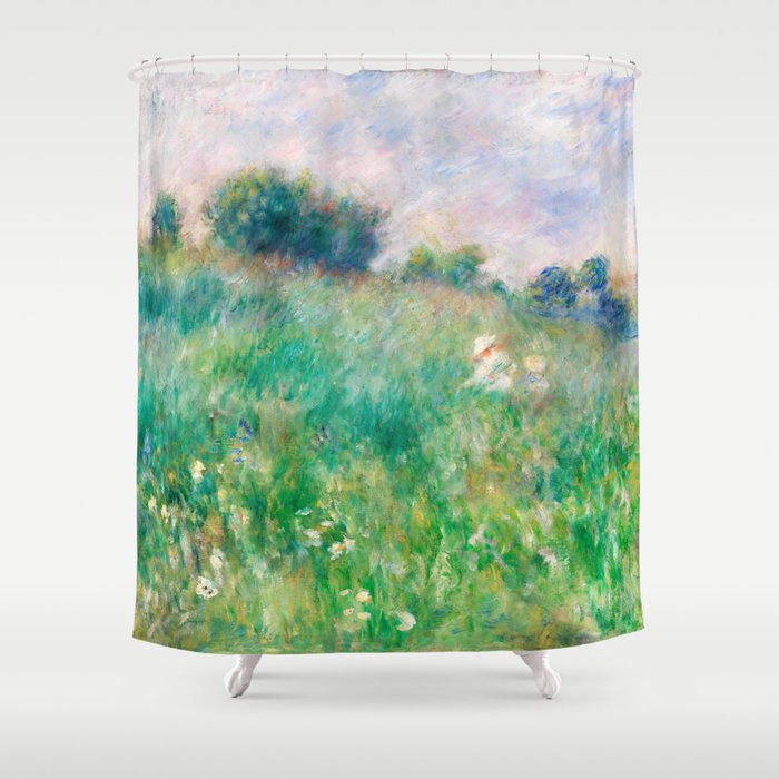 Pierre-Auguste Renoir - Meadow (La Prairie) Shower Curtain