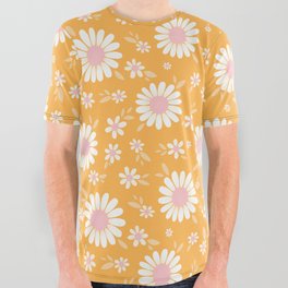 Keep Growing - Summer Pastel Gold All Over Graphic Tee