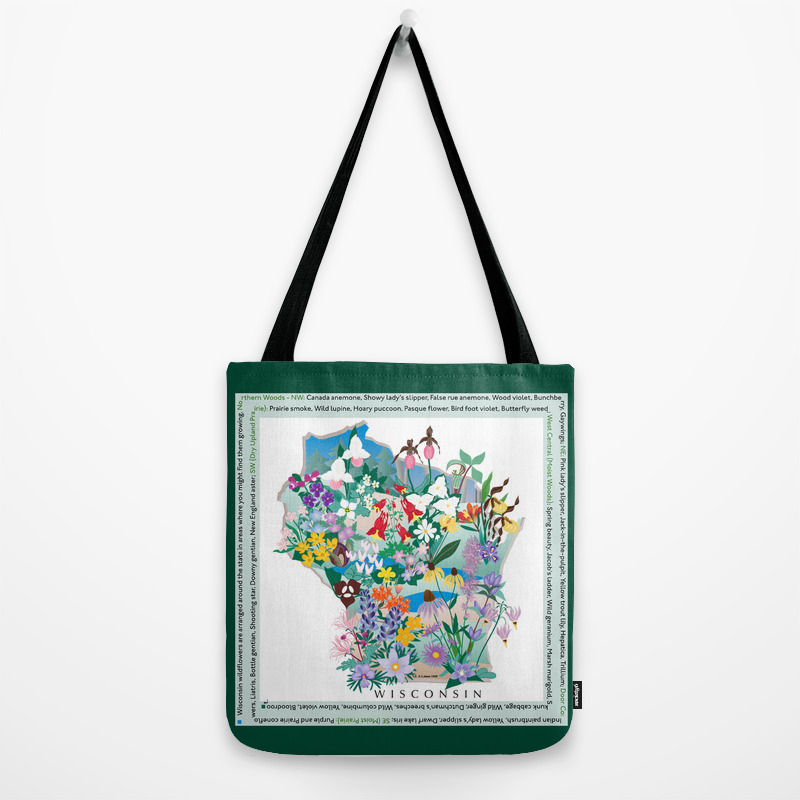 anemone bouquet aster backpack