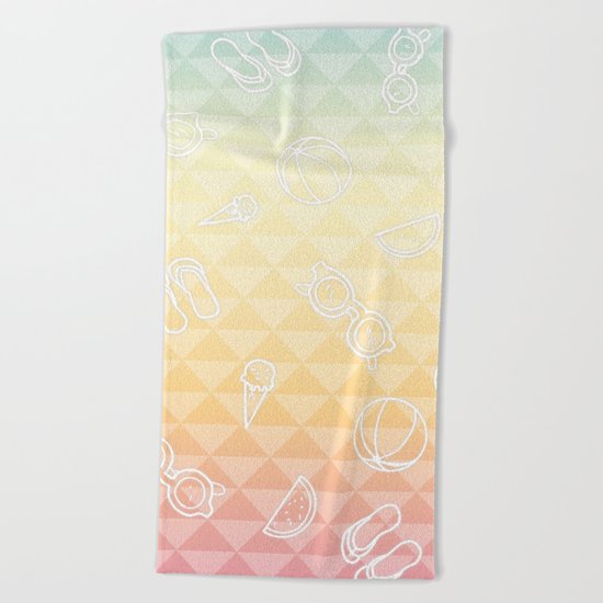 Summer is a state of mind Beach Towel