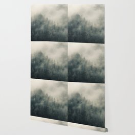 Misty Pine Forest 2 Wallpaper