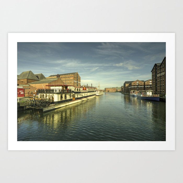 Oliver Cromwell At Gloucester Docks Art Print