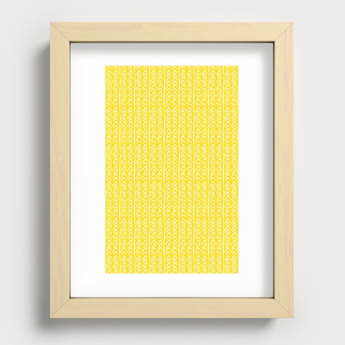 Hello Yellow Recessed Framed Print