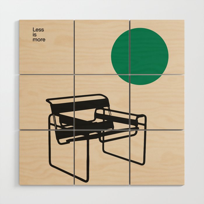 Poster Wassily Chair, Marcel Breuer, Minimal Furniture Bauhaus Design Wood Wall Art