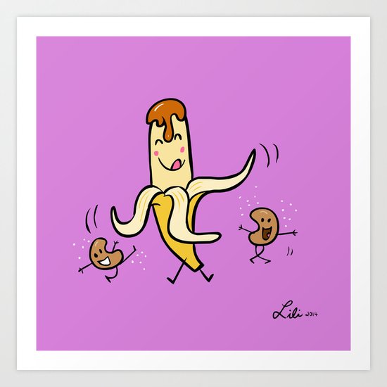 Banana, Cajeta, & Cashews Art Print
