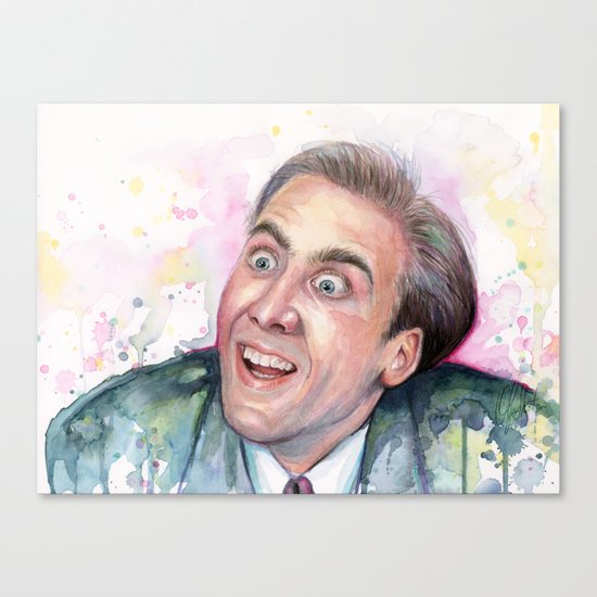 Nicolas Cage You Don't Say Geek Meme Nic Cage Canvas Print