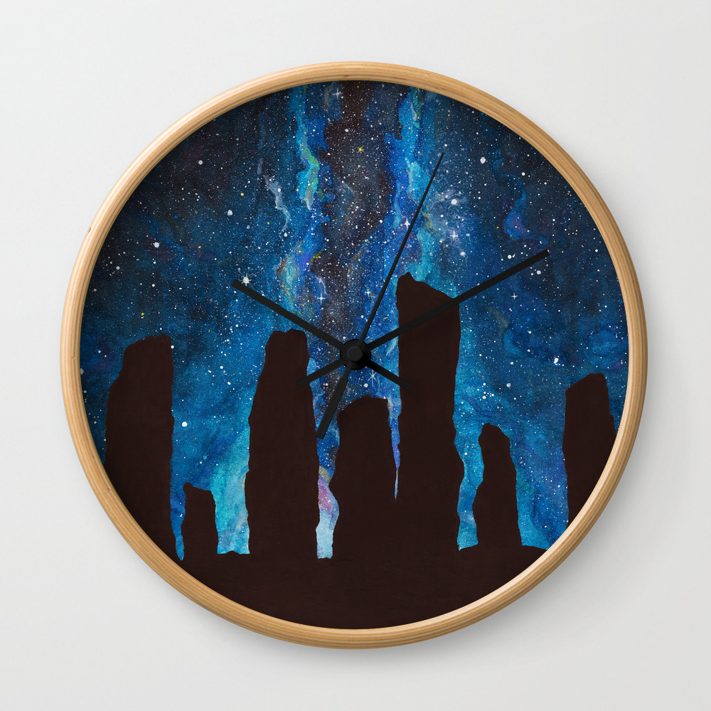Outlander Craigh Na Dun Standing Stones Watercolor Painting With