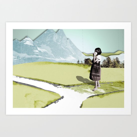 somewhere Art Print