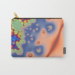 Vacuuming   Carry-All Pouch | Fractalart, Graphicdesign, Colorful, Green, Red, Digital, Blue, Abstractart, Modern, Orange 