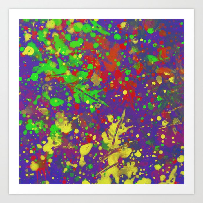 Expr3ss Y0ur5e1f Expressive Abstract Colour Splatter Painting
