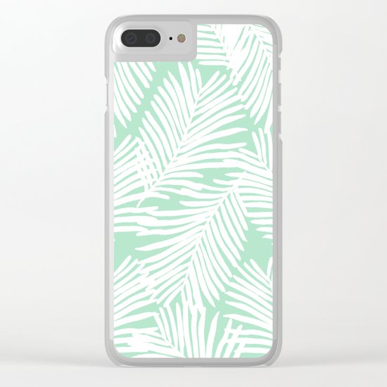 Areca Palm minimal tropical house plants minimalism art print zen chill decor Clear iPhone Case