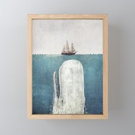 The White Whale Framed Mini Art Print