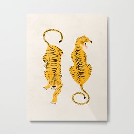 The Chase: Golden Tiger Edition Metal Print