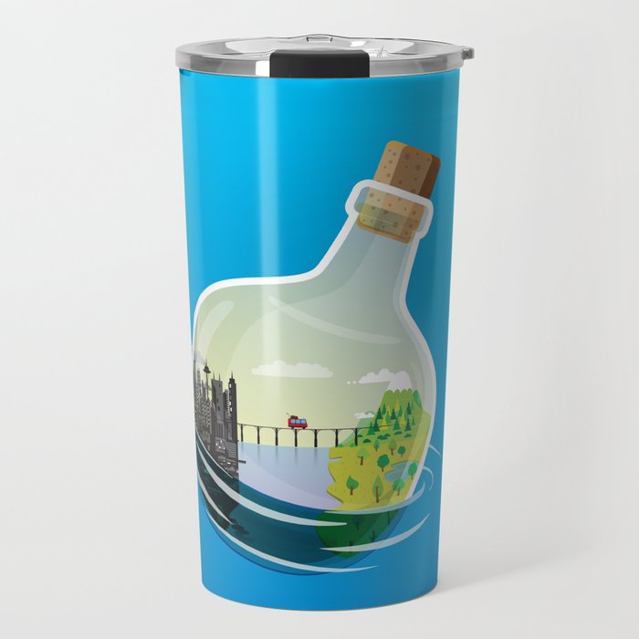 Message in a bottle Travel Mug