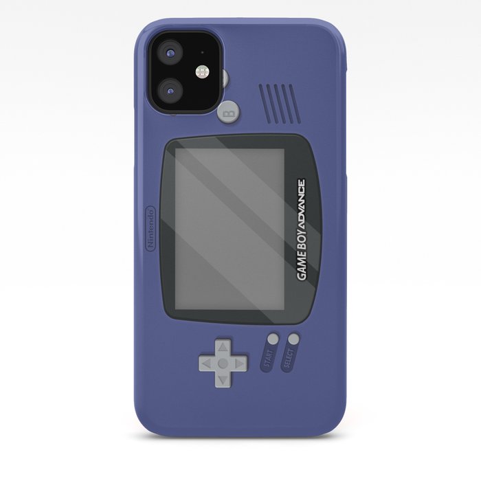 Gameboy Advance Indigo Iphone Case By Katymakesthings Society6
