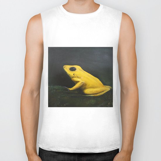 Yellow Frog Biker Tank