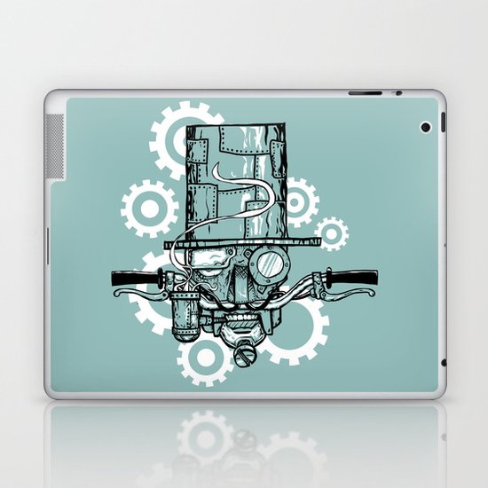 Robot Handlebar Mustache Laptop & iPad Skin