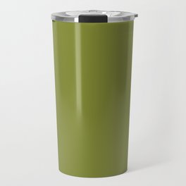 Lima Bean Green solid color modern abstract pattern  Travel Mug
