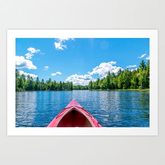 Just Keep Paddling Art Print
