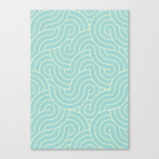 SWIRL / breeze Canvas Print