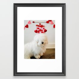 Puppy Love Bug Framed Art Print