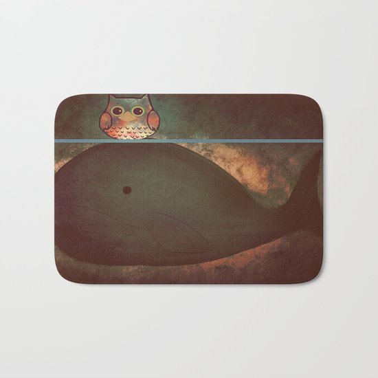 owl&whale-197 Bath Mat