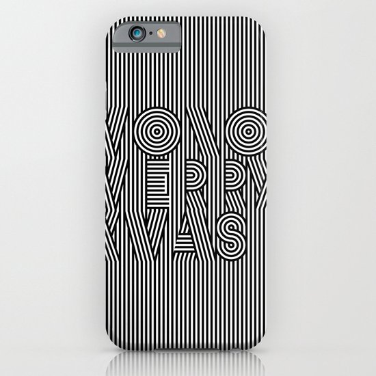 Mono Merry Xmas iPhone & iPod Case