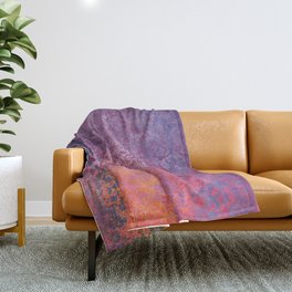 Orange Sunset with Purple Hues | Saletta Home Decor Throw Blanket