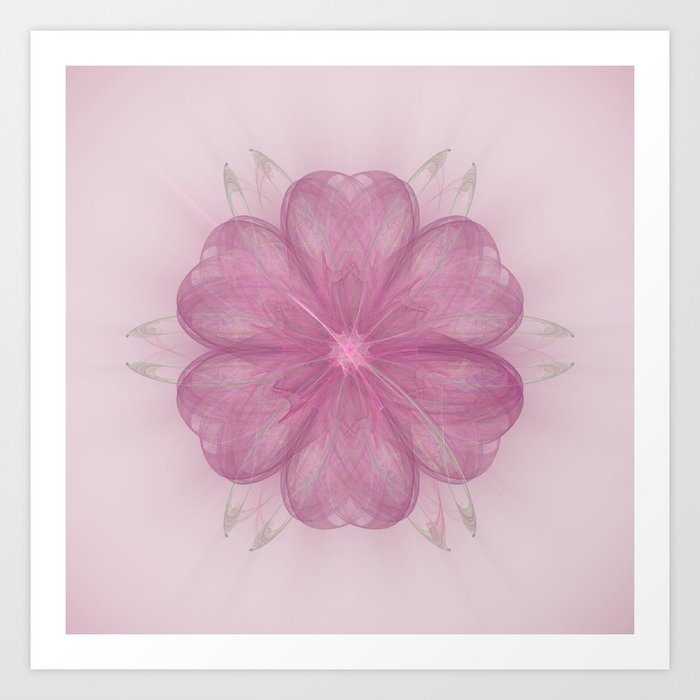 pink flower Art Print