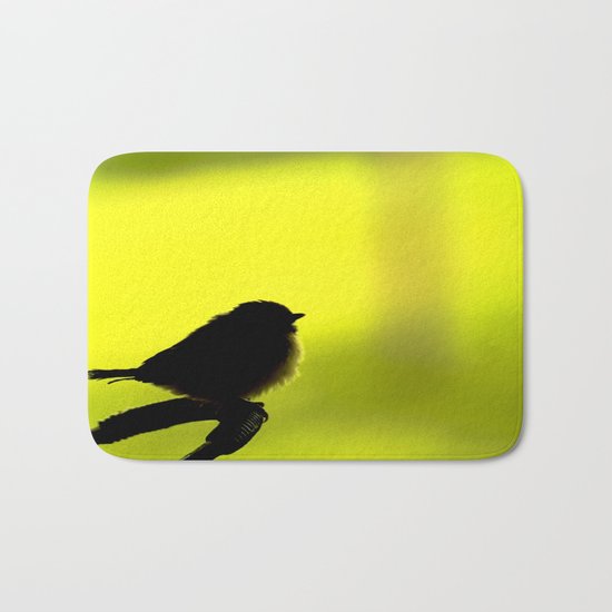Baby Bird In Early Summer Bath Mat