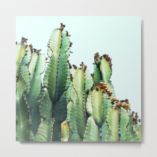 Cactus Love #society6 #decor #buyart Metal Print