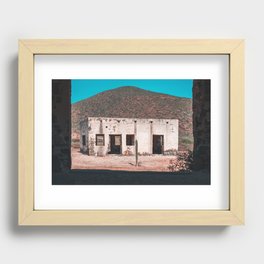 Abandoned building in Baja California Sur Recessed Framed Print