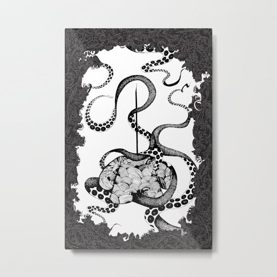 Octopus Munny Poster Metal Print