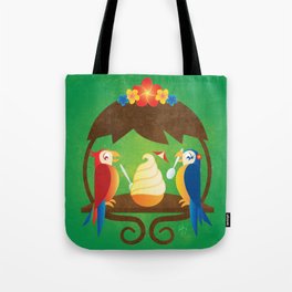 Tiki Birds Ice Cream Date Tote Bag
