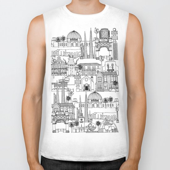 Los Angeles blue Biker Tank