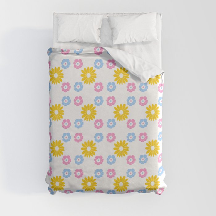 geometric and artificial flower 19 Duvet Cover