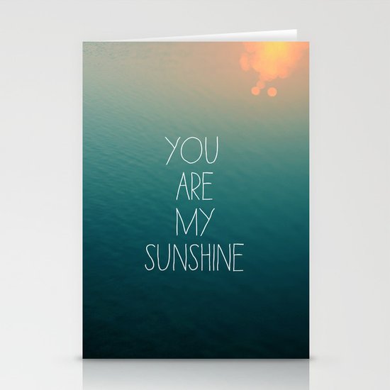 You Are My Sunshine Stationery Cards
