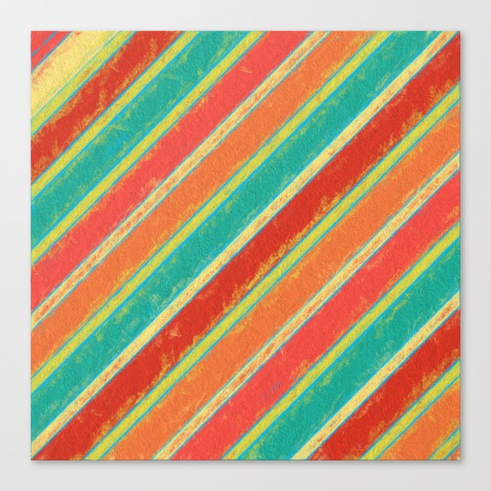 Summer Stripes Canvas Print