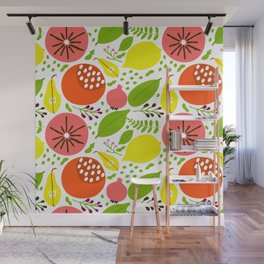 Fruit summer colorful pattern Wall Mural