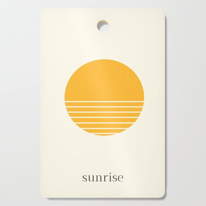 Abstract Orange Sunrise | Under the Same Sun Cutting Board