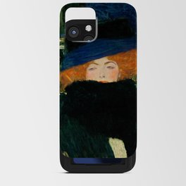 Gustav Klimt "Lady with Hat and Feather Boa" iPhone Card Case