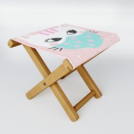 cat mask Folding Stool