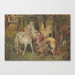 The Infant Jason delivered to the Centaur by Oliver Madox Brown  Canvas Print