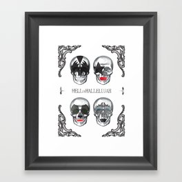 Hell or Hallelujah - KISS skulls Framed Art Print