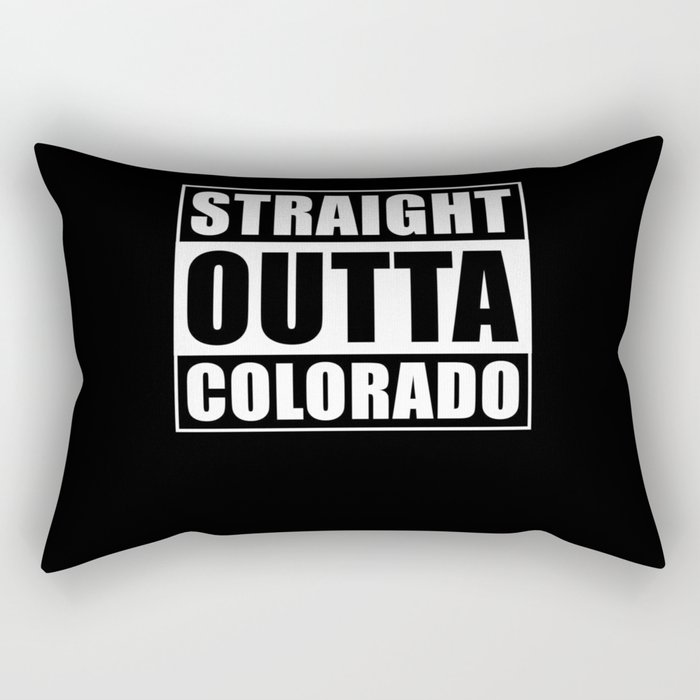 Straight Outta Colorado Rectangular Pillow