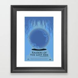 Raiders of the Lost Ark Movie Poster Framed Art Print