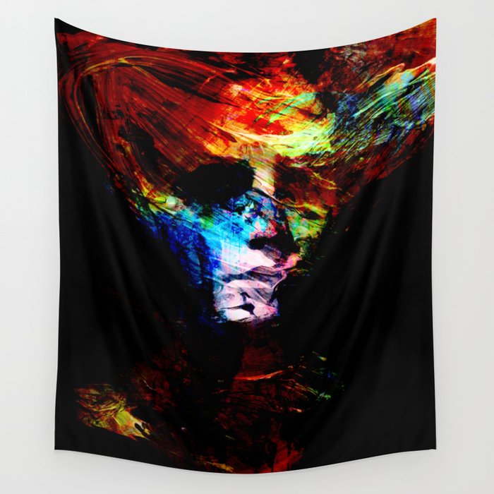 Abstract Ghost Wall Tapestry