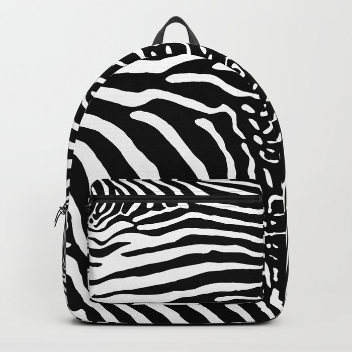Black and white Zebra Skin Backpack