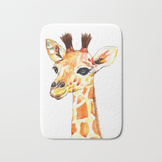 baby giraffe Bath Mat